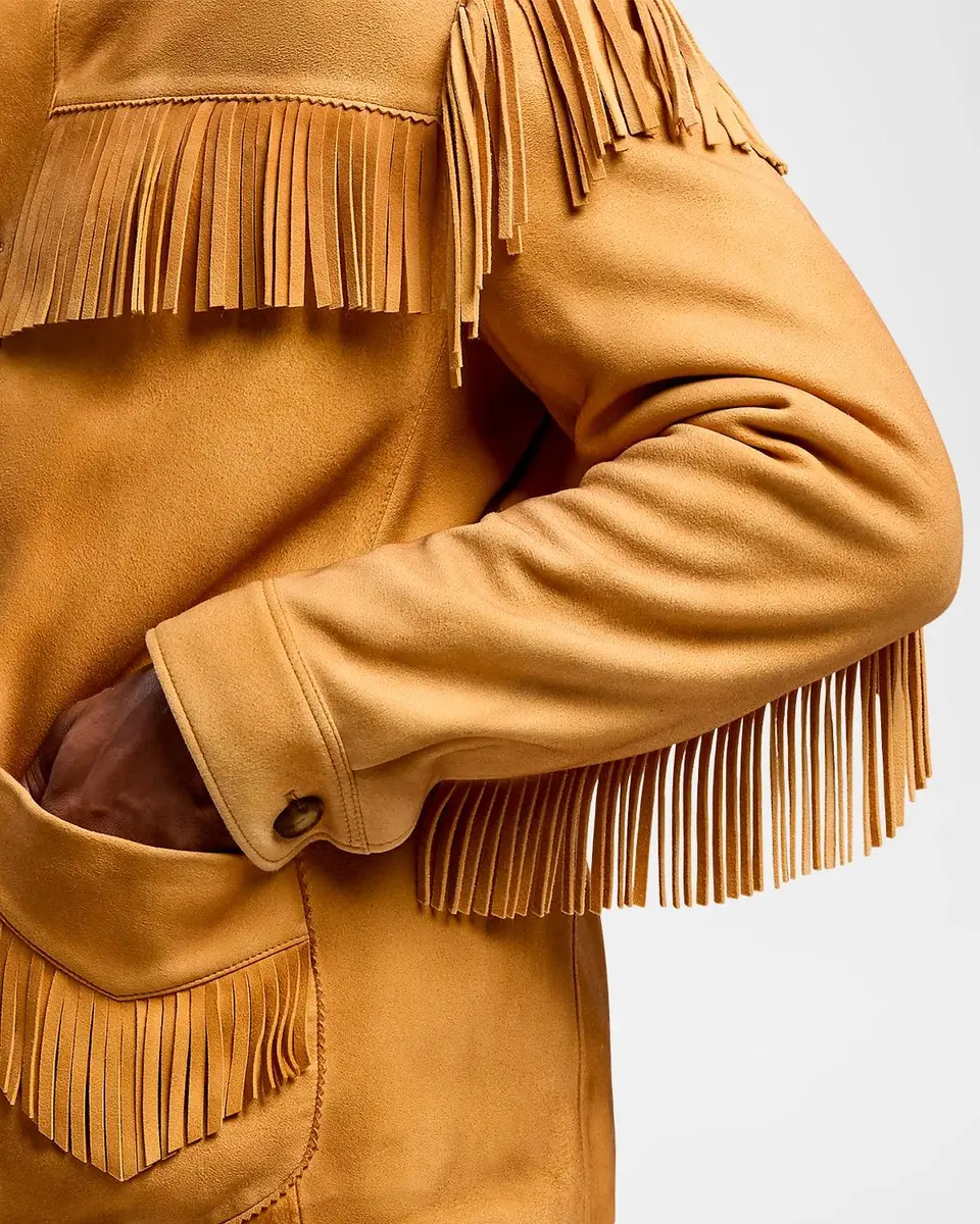 Ralph Lauren Men's Carson Fringe Suede Jacket | Thumbnail 7 Ralph Lauren Men's Carson Fringe Suede Jacket | Thumbnail 7