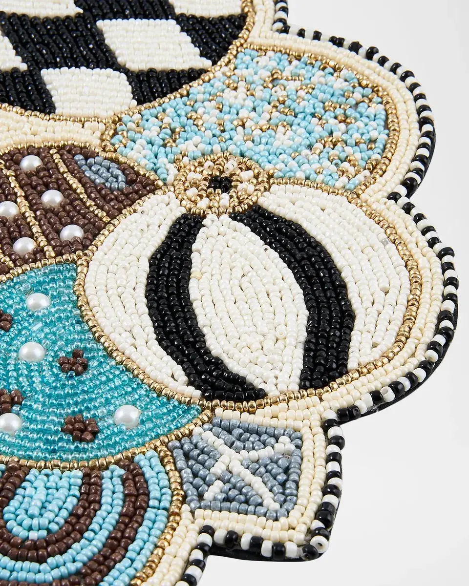 MacKenzie-Childs Confetti Beaded Cotton Placemat | Thumbnail 2 MacKenzie-Childs Confetti Beaded Cotton Placemat | Thumbnail 2