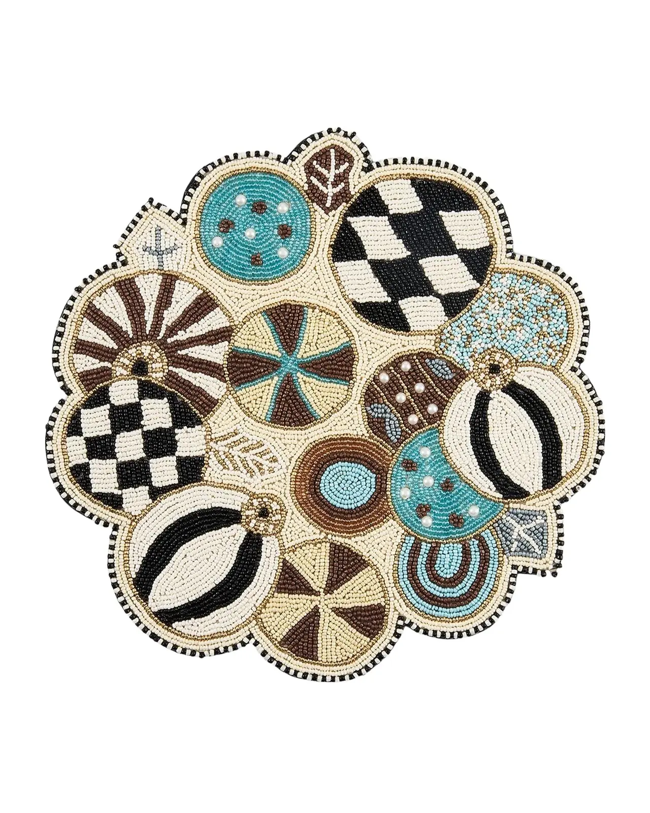 MacKenzie-Childs Confetti Beaded Cotton Placemat