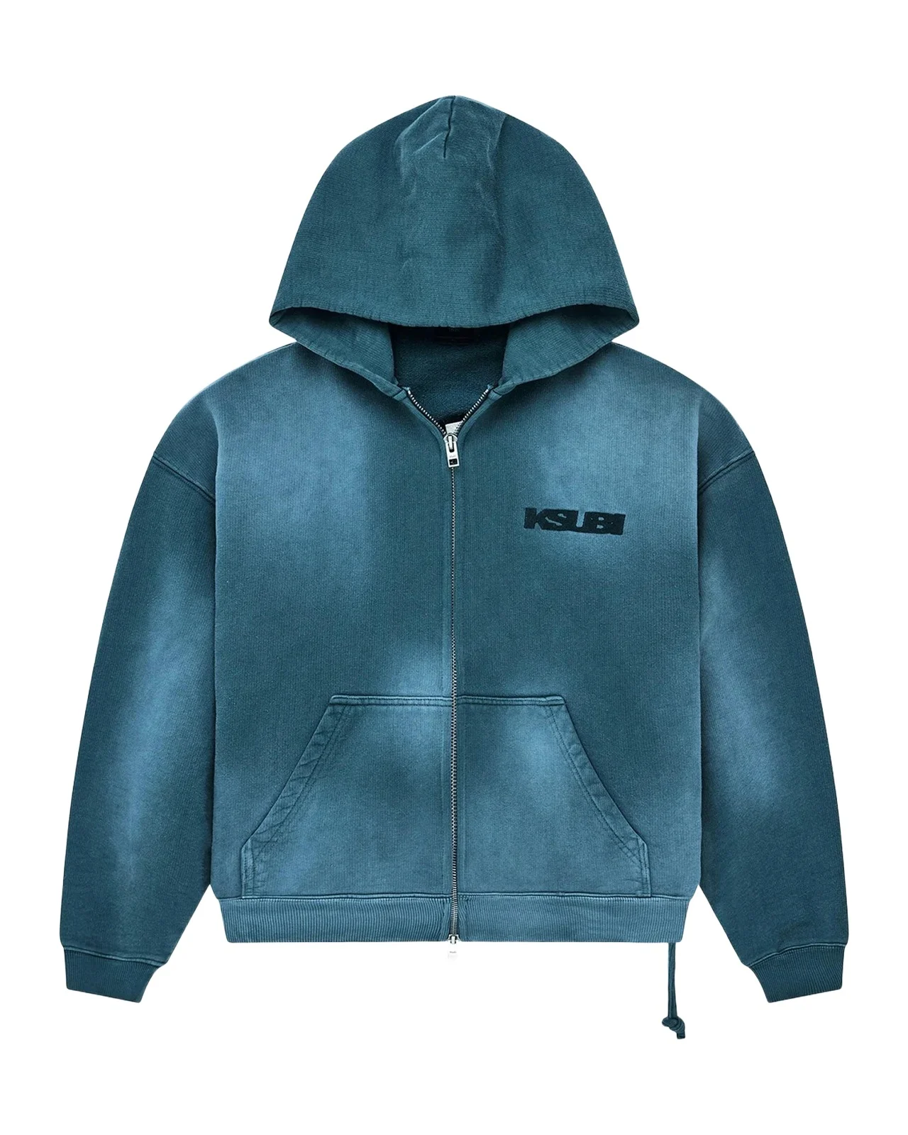 Ksubi Men's Rugged Cotton Zip-Front Hoodie