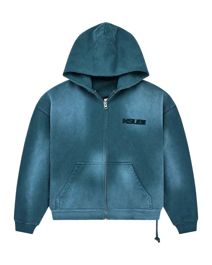 Ksubi Men's Rugged Cotton Zip-Front Hoodie