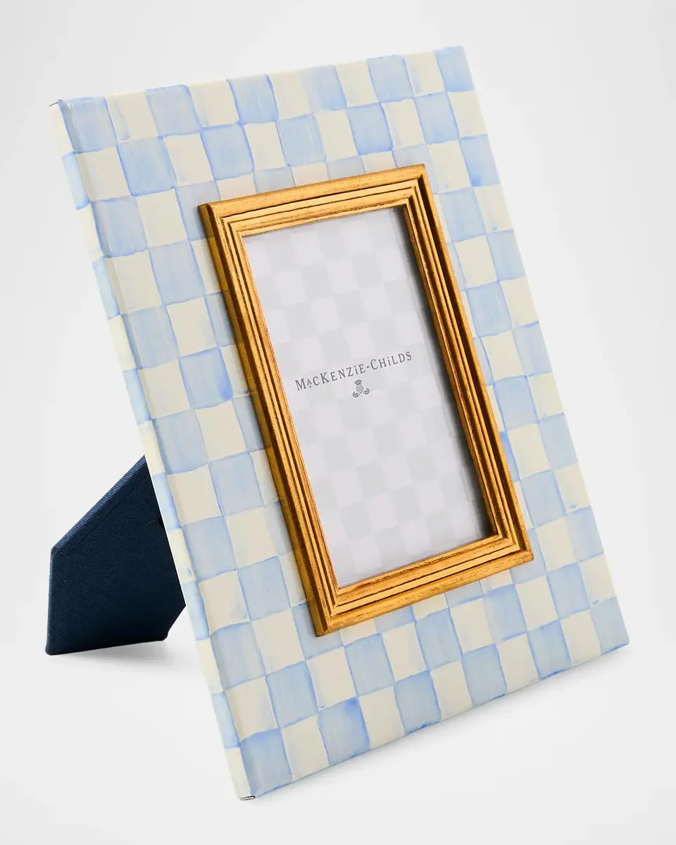 MacKenzie-Childs Sky Check 4" x 6" Photo Frame | Thumbnail 2