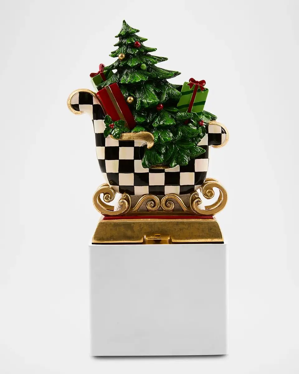 MacKenzie-Childs Westminster Sleigh Resin Stocking Holder | Thumbnail 3 MacKenzie-Childs Westminster Sleigh Resin Stocking Holder | Thumbnail 3