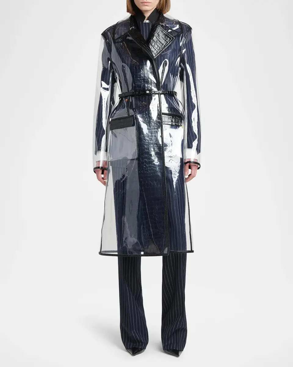 Tom Ford Corded Chalkstripe Wool Tailored Straight-Leg Boyfriend Pants | Thumbnail 2