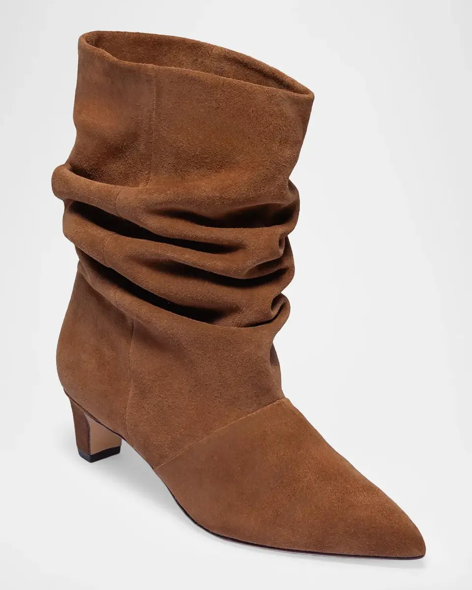 Bernardo 45mm Etta Slouched Suede Mid-Calf Boots | Thumbnail 2 Bernardo 45mm Etta Slouched Suede Mid-Calf Boots | Thumbnail 2