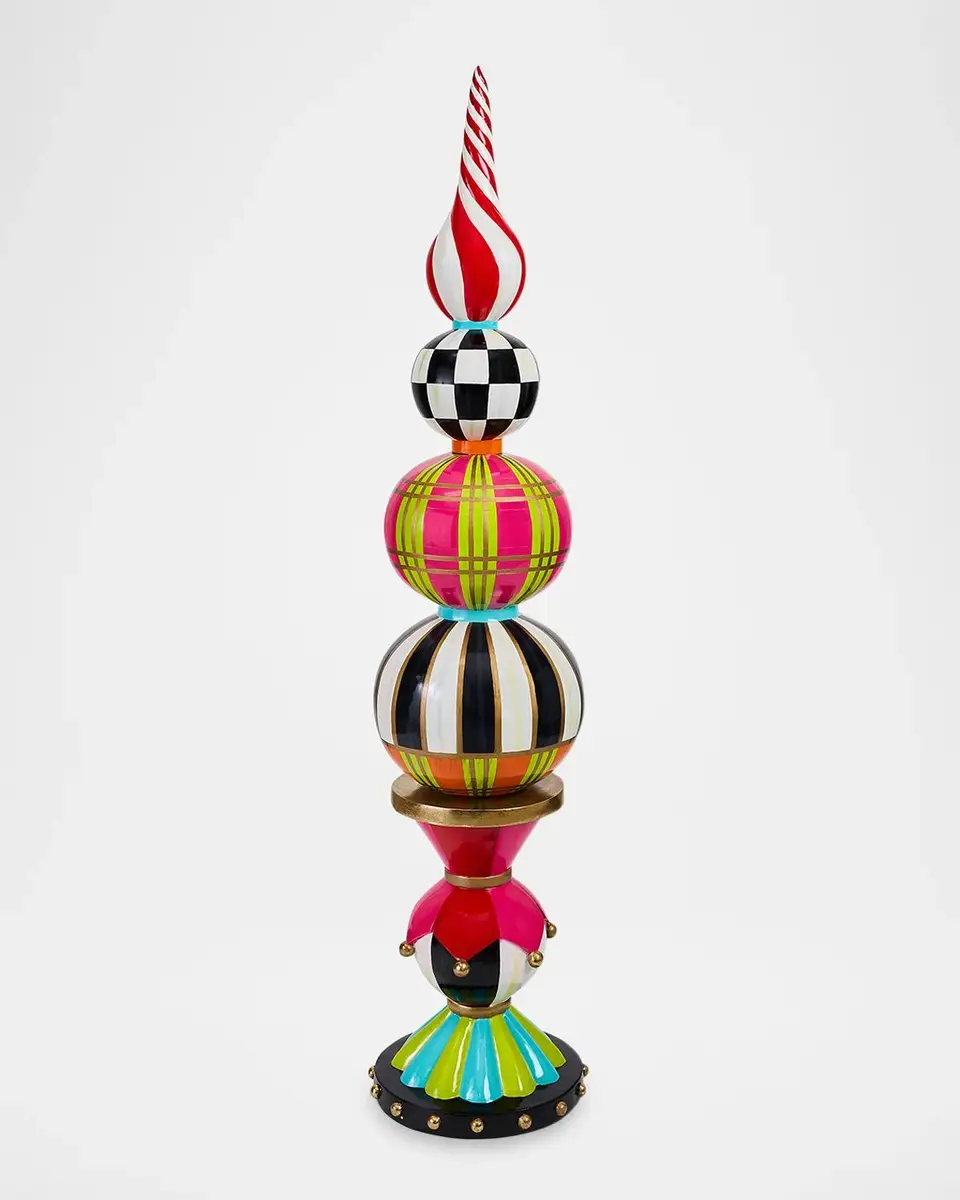 MacKenzie-Childs Fiberglass Confetti Christmas Trophy Finial | Thumbnail 2 MacKenzie-Childs Fiberglass Confetti Christmas Trophy Finial | Thumbnail 2
