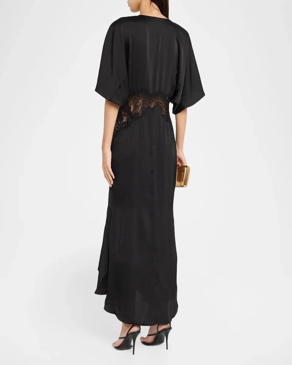 JBQ Aralyn Lace Satin High-Low Dress | Thumbnail 3 JBQ Aralyn Lace Satin High-Low Dress | Thumbnail 3