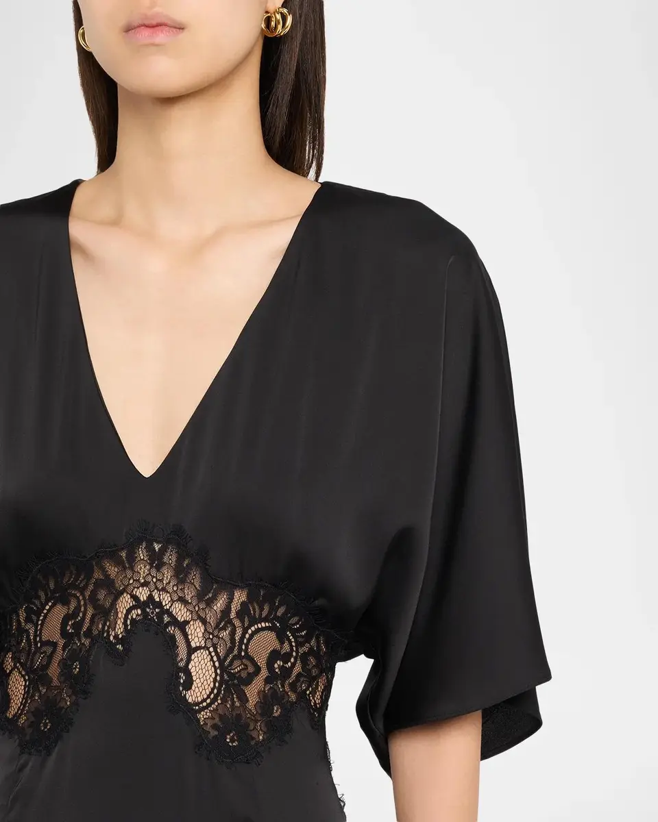 JBQ Aralyn Lace Satin High-Low Dress | Thumbnail 5 JBQ Aralyn Lace Satin High-Low Dress | Thumbnail 5