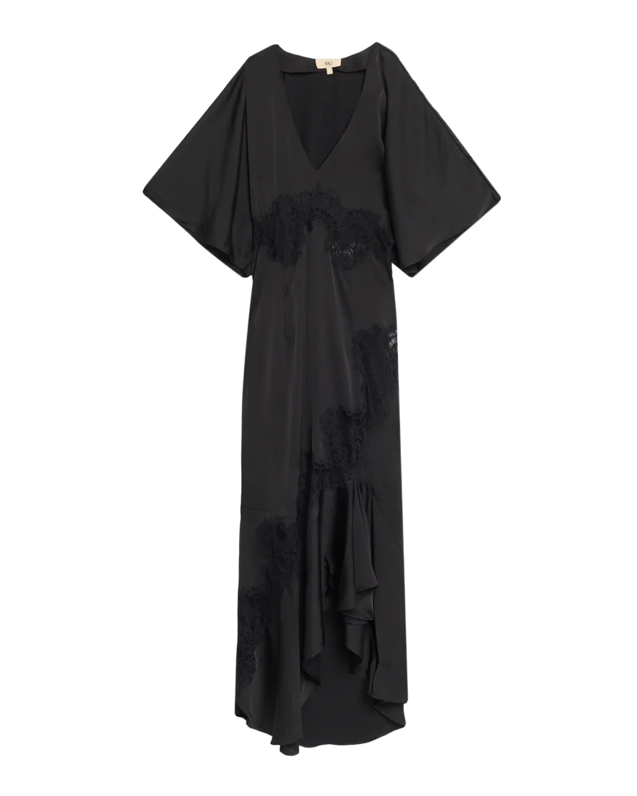 JBQ Aralyn Lace Satin High-Low Dress