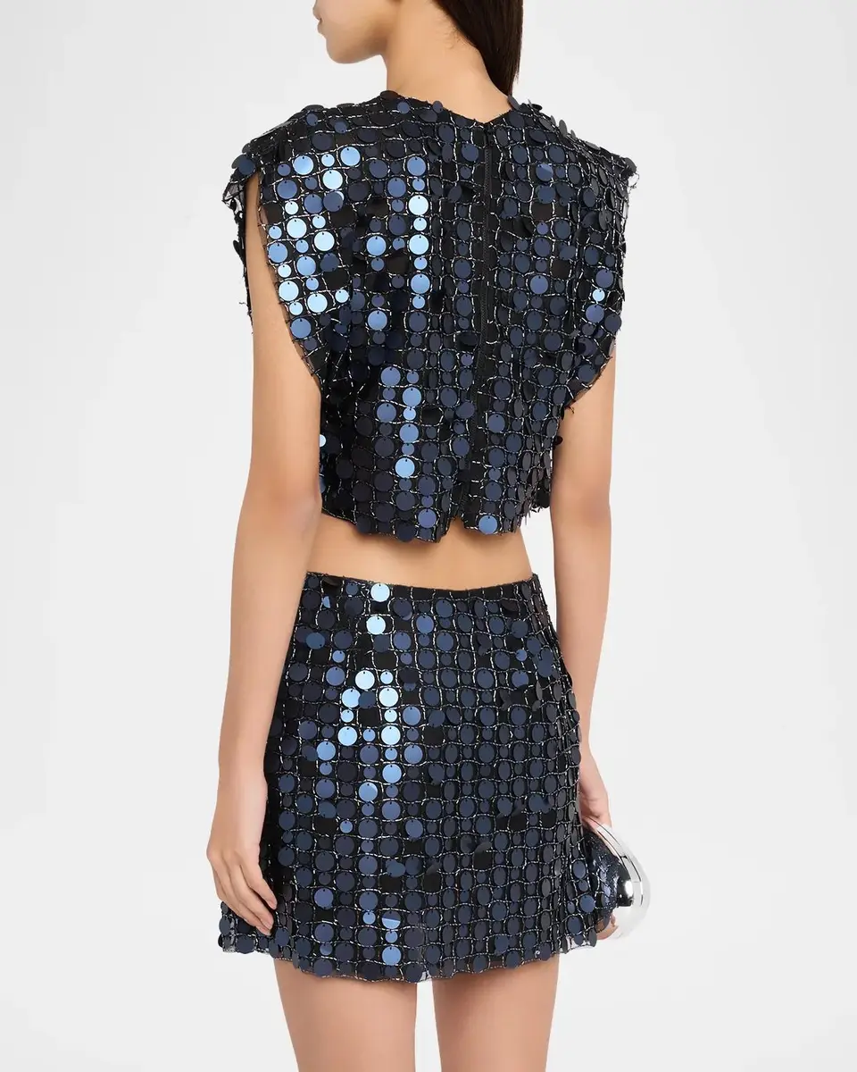 JBQ Nori Sequined Crop Top | Thumbnail 3