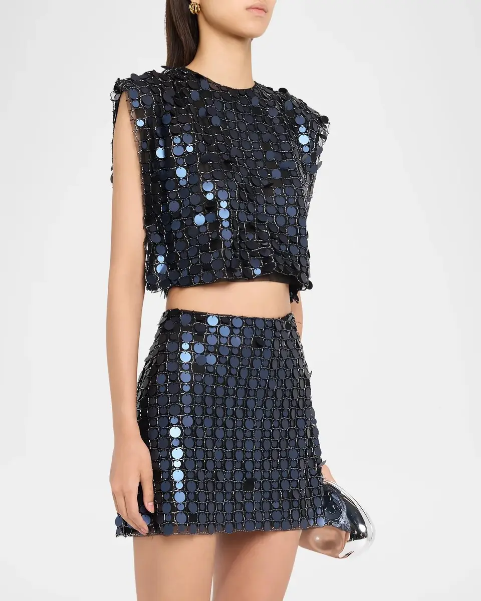 JBQ Nori Sequined Crop Top | Thumbnail 4