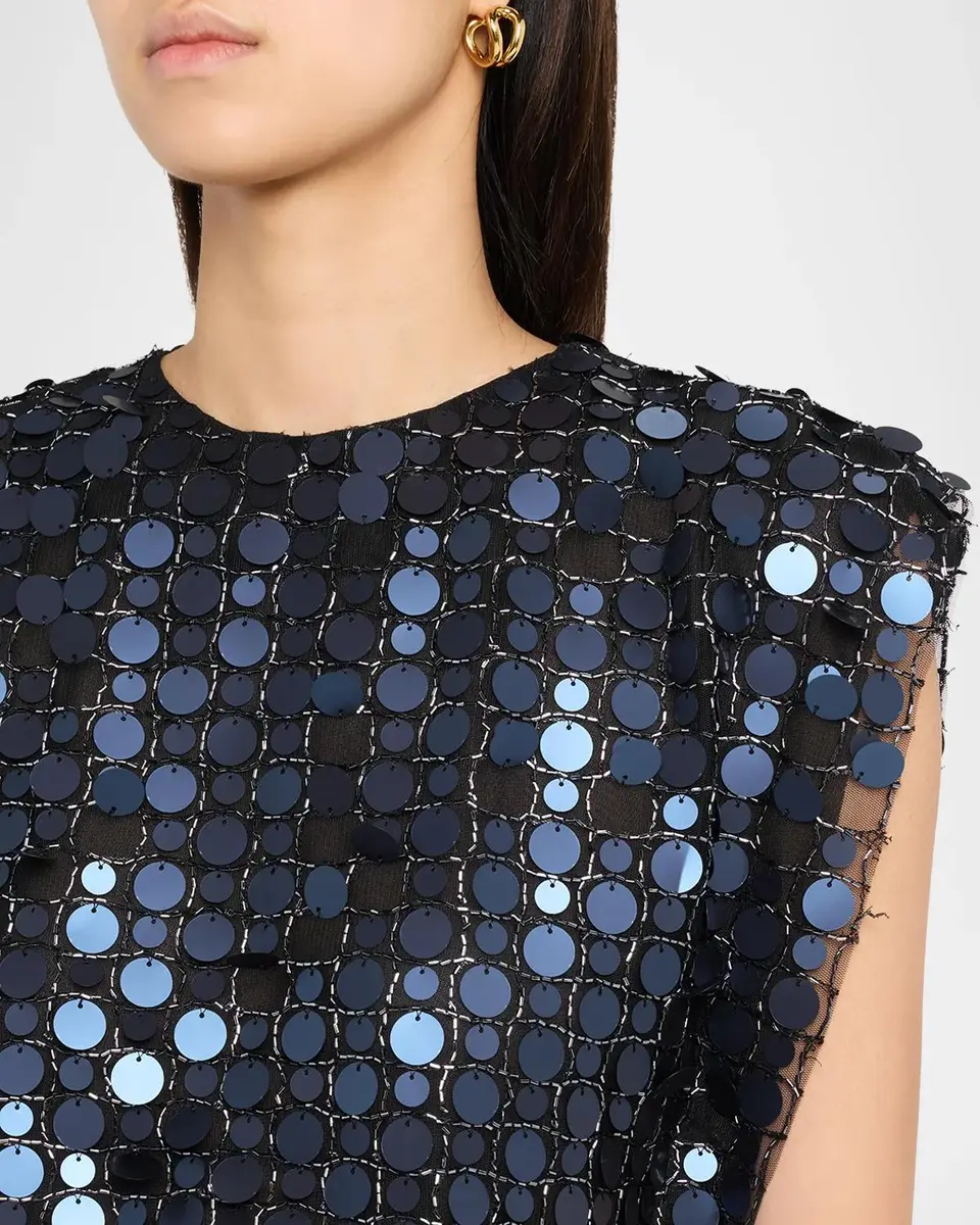 JBQ Nori Sequined Crop Top | Thumbnail 5