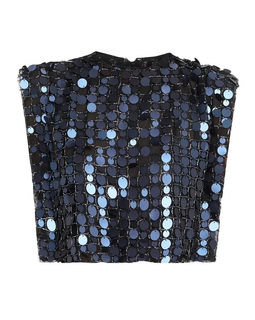 JBQ Nori Sequined Crop Top
