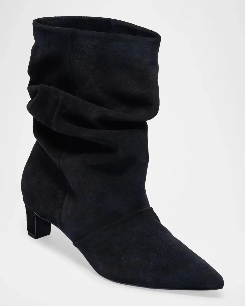 Bernardo 45mm Etta Slouched Suede Mid-Calf Boots | Thumbnail 4 Bernardo 45mm Etta Slouched Suede Mid-Calf Boots | Thumbnail 4