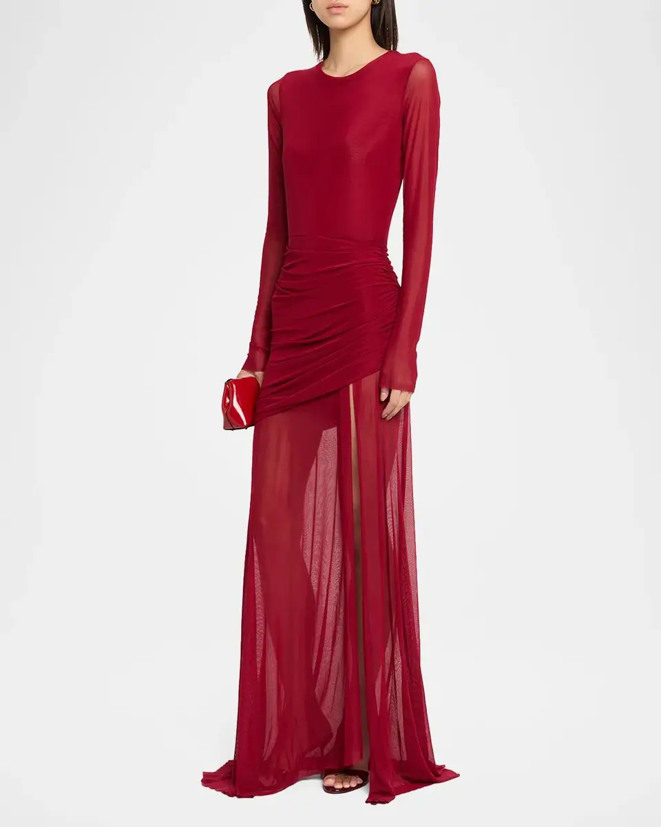 JBQ Serene Sheer Mesh Maxi Dress | Thumbnail 4 JBQ Serene Sheer Mesh Maxi Dress | Thumbnail 4