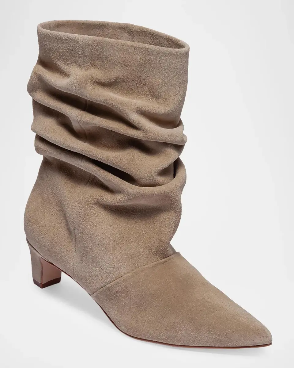 Bernardo 45mm Etta Slouched Suede Mid-Calf Boots | Thumbnail 2 Bernardo 45mm Etta Slouched Suede Mid-Calf Boots | Thumbnail 2