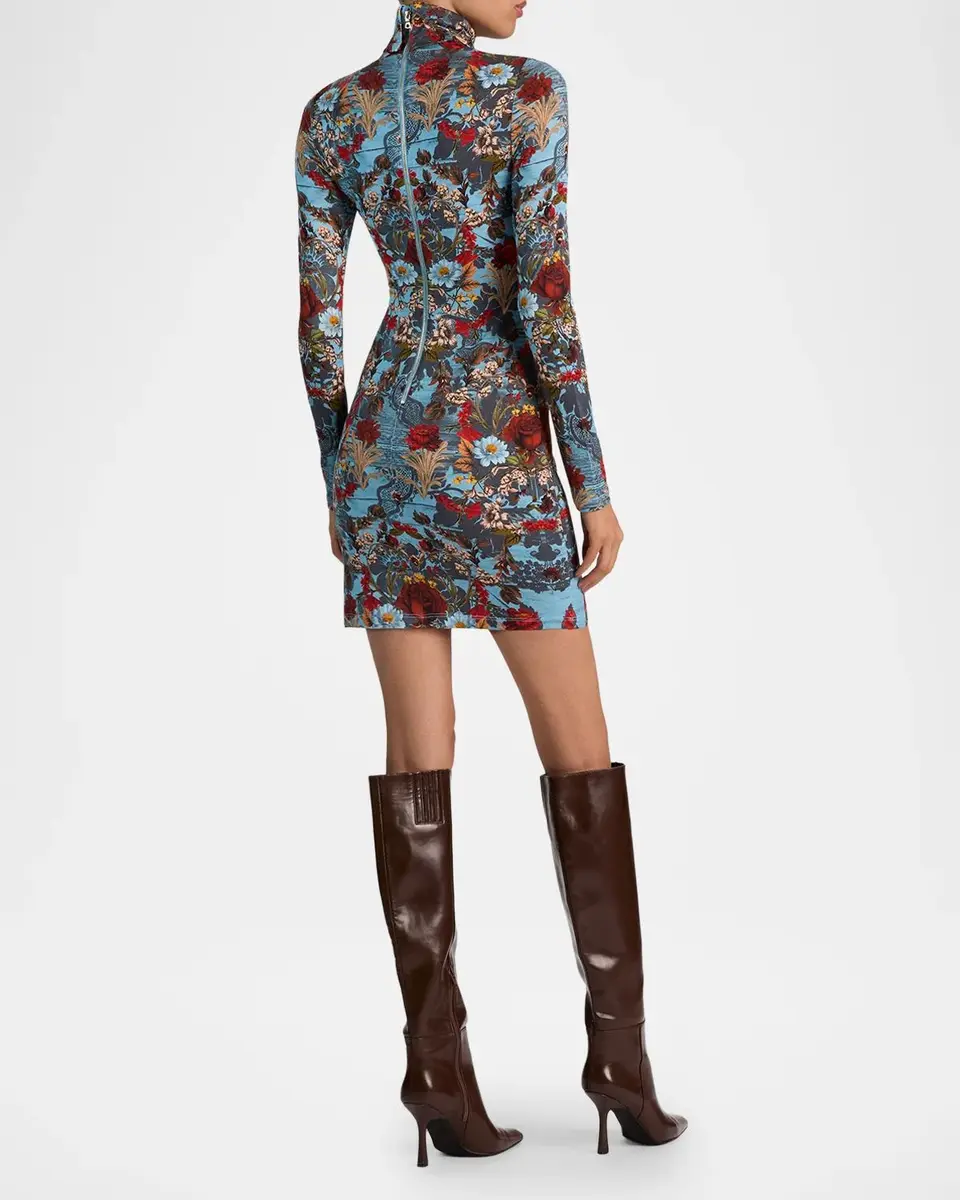 Alice + Olivia Delora Turtleneck Mini Dress | Thumbnail 3