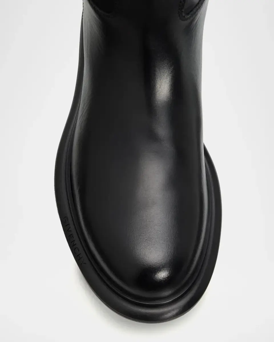 Givenchy Pinch Leather Knee-High Riding Boots | Thumbnail 5