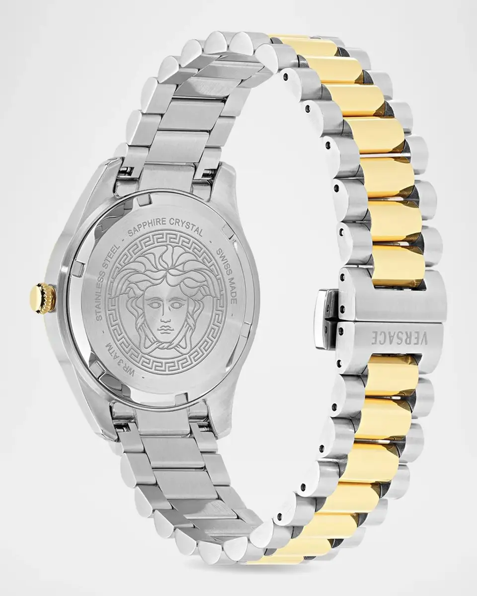 Versace Apodis 34mm Two-Tone Green Dial Bracelet Watch | Thumbnail 3 Versace Apodis 34mm Two-Tone Green Dial Bracelet Watch | Thumbnail 3