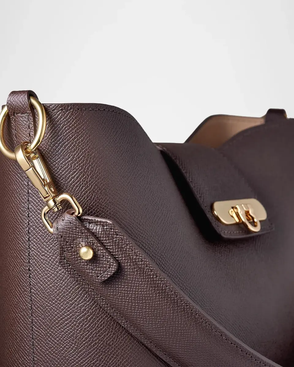 GiGi New York Isabel Grain Leather Bucket Bag | Thumbnail 4