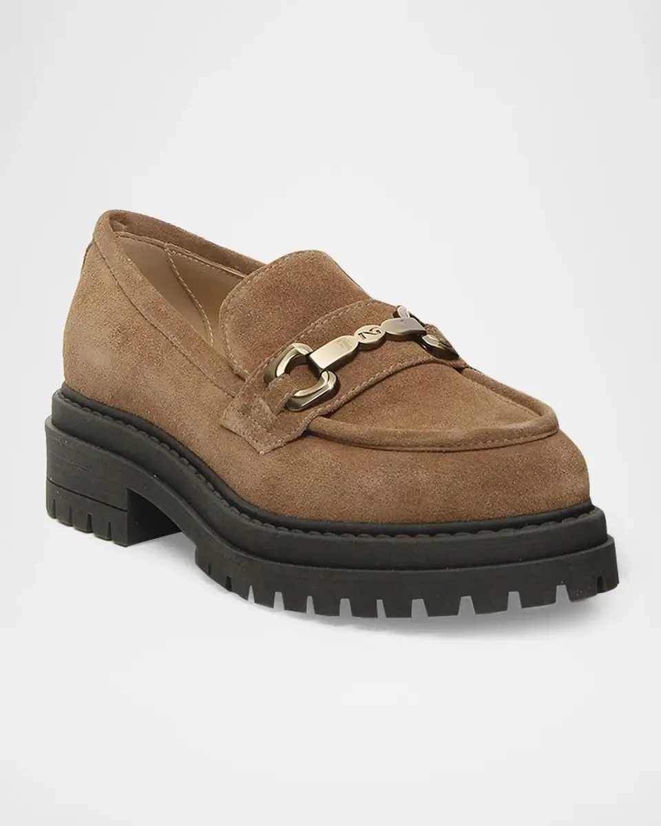 NeroGiardini 40mm Suede Horsebit Loafers | Thumbnail 2 NeroGiardini 40mm Suede Horsebit Loafers | Thumbnail 2