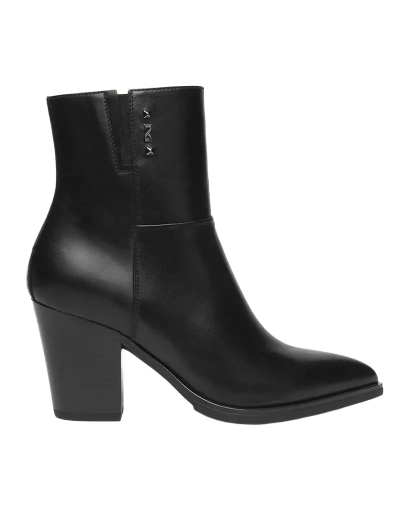 80mm Leather Western Ankle Boots 80mm Leather Western Ankle Boots