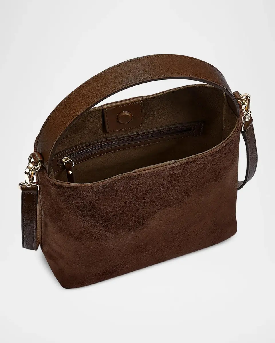 GiGi New York Tate Suede Bucket Bag | Thumbnail 3