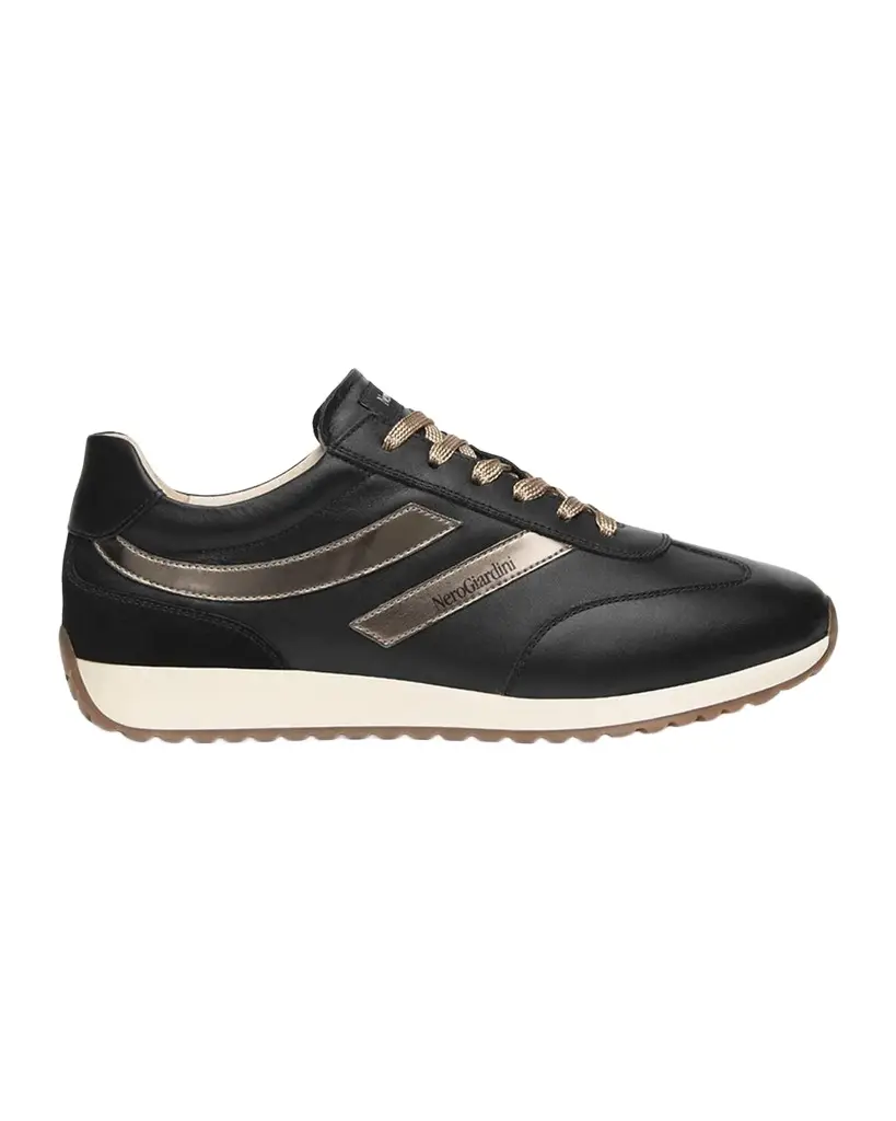 NeroGiardini Retro Leather Runner Sneakers