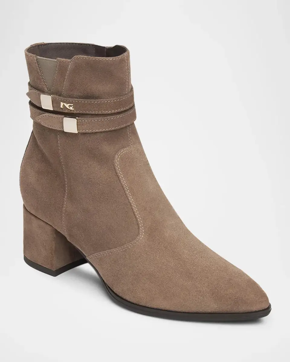 NeroGiardini 60mm Suede Ankle Boots | Thumbnail 2 NeroGiardini 60mm Suede Ankle Boots | Thumbnail 2