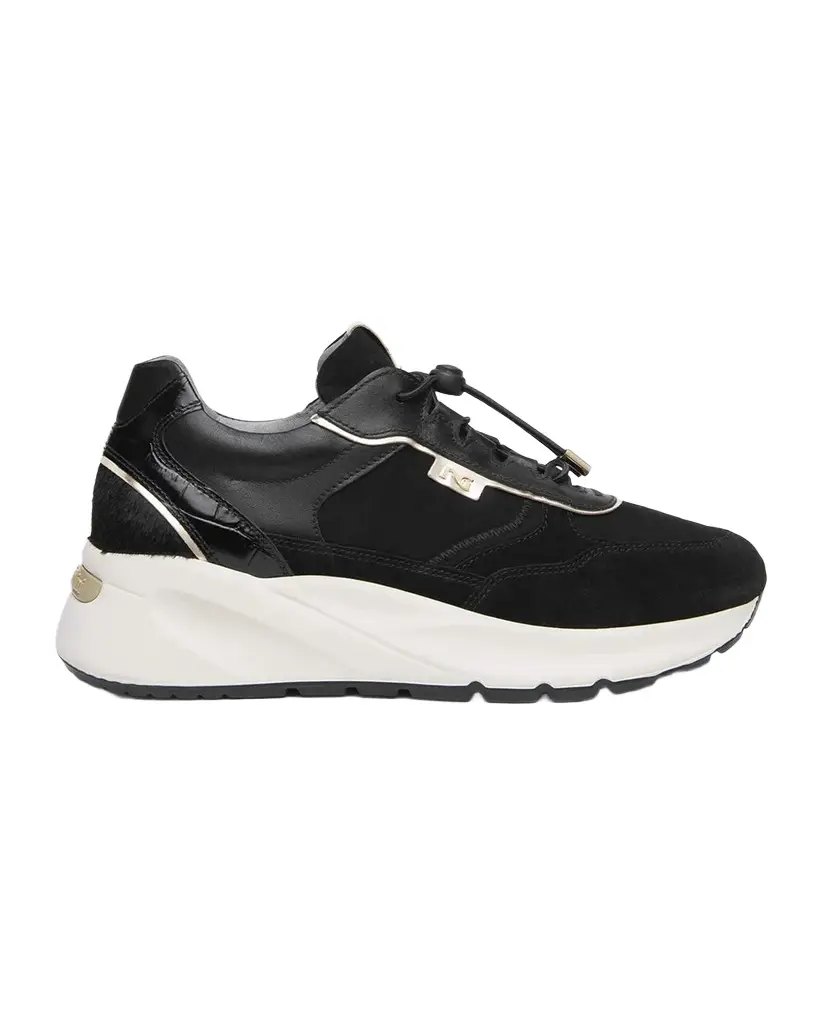 NeroGiardini Bungee Drawcord Suede Sneakers