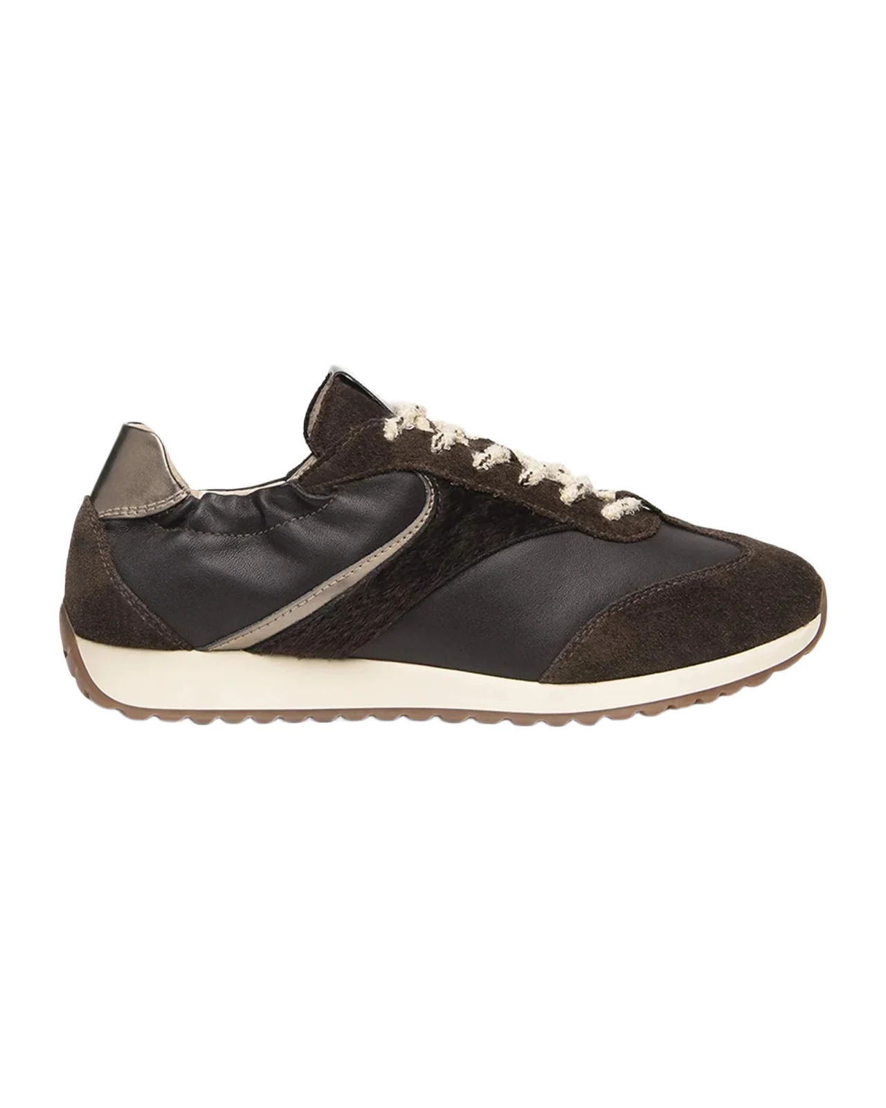 NeroGiardini Mixed Leather Low-Top Sneakers