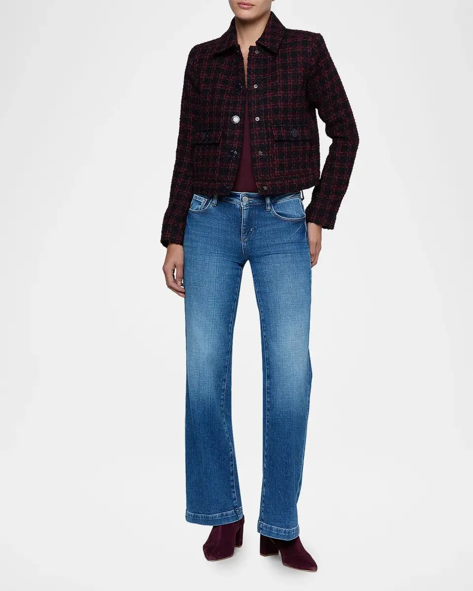 L'Agence Nyx Tweed Crop Jacket | Thumbnail 2 L'Agence Nyx Tweed Crop Jacket | Thumbnail 2