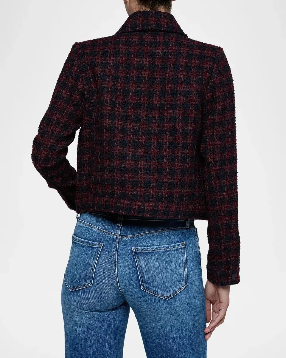 L'Agence Nyx Tweed Crop Jacket | Thumbnail 3 L'Agence Nyx Tweed Crop Jacket | Thumbnail 3