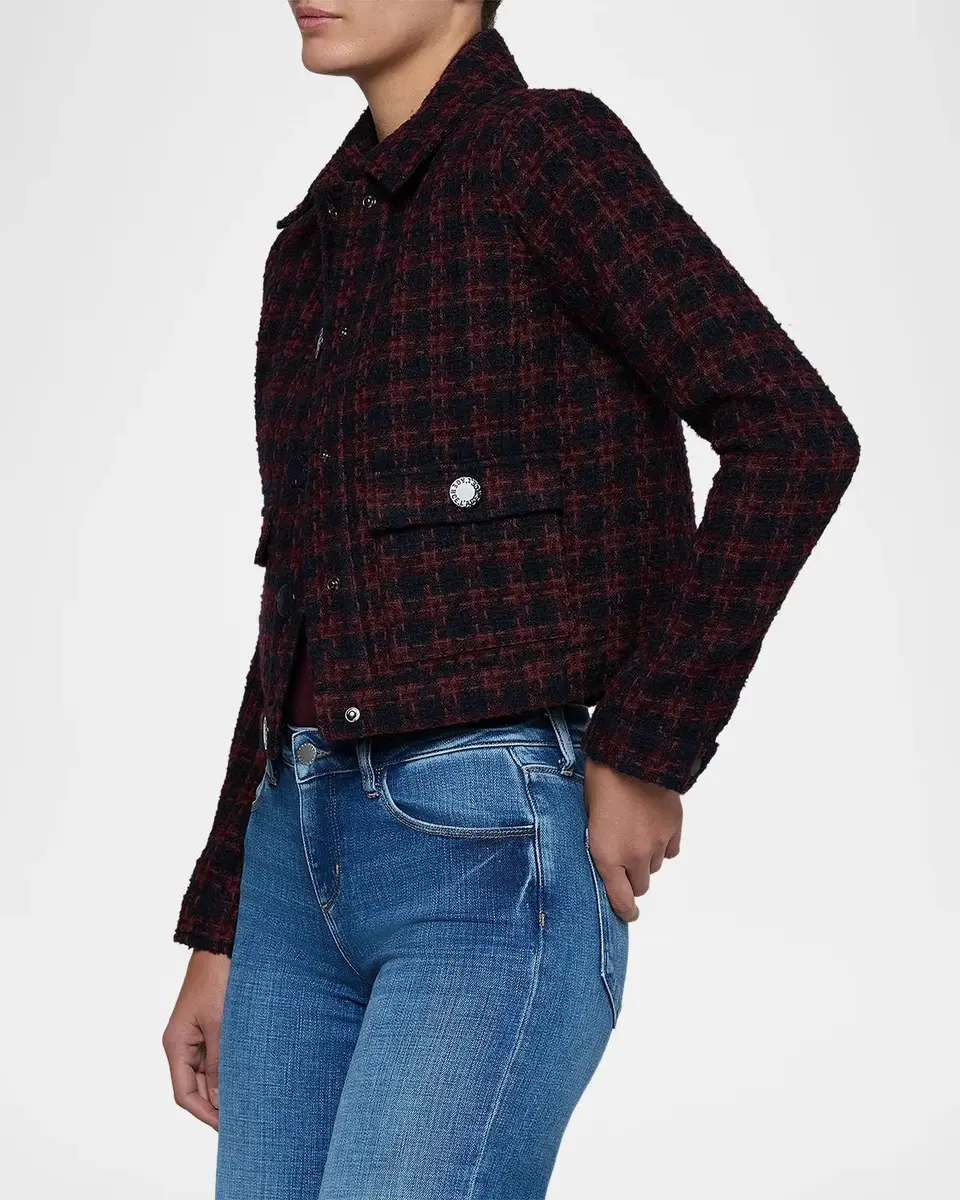 L'Agence Nyx Tweed Crop Jacket | Thumbnail 5 L'Agence Nyx Tweed Crop Jacket | Thumbnail 5