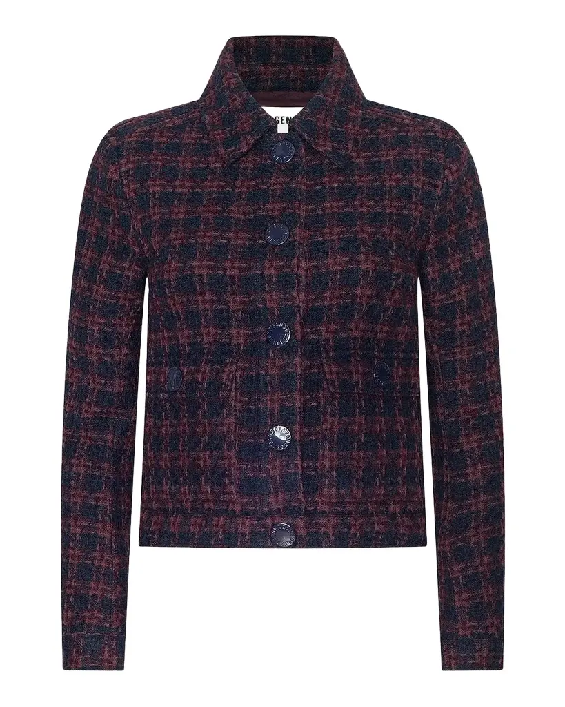 L'Agence Nyx Tweed Crop Jacket