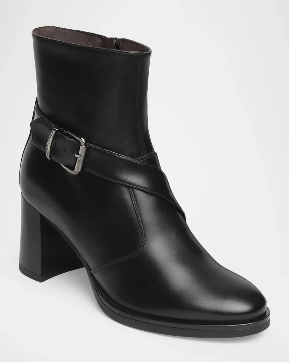 NeroGiardini 75mm Buckled Leather Ankle Boots | Thumbnail 2 NeroGiardini 75mm Buckled Leather Ankle Boots | Thumbnail 2