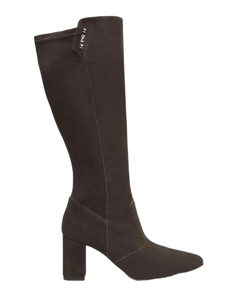 75mm Stretch Suede Knee-High Boots