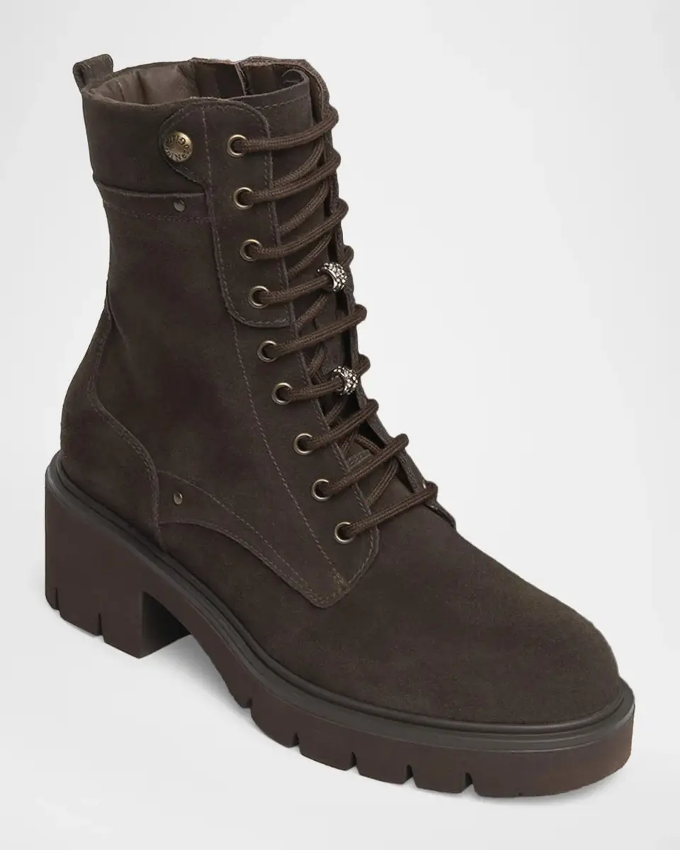 NeroGiardini 60mm Suede Combat Boots | Thumbnail 2 NeroGiardini 60mm Suede Combat Boots | Thumbnail 2
