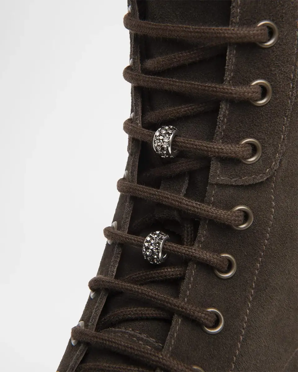 NeroGiardini 60mm Suede Combat Boots | Thumbnail 3 NeroGiardini 60mm Suede Combat Boots | Thumbnail 3