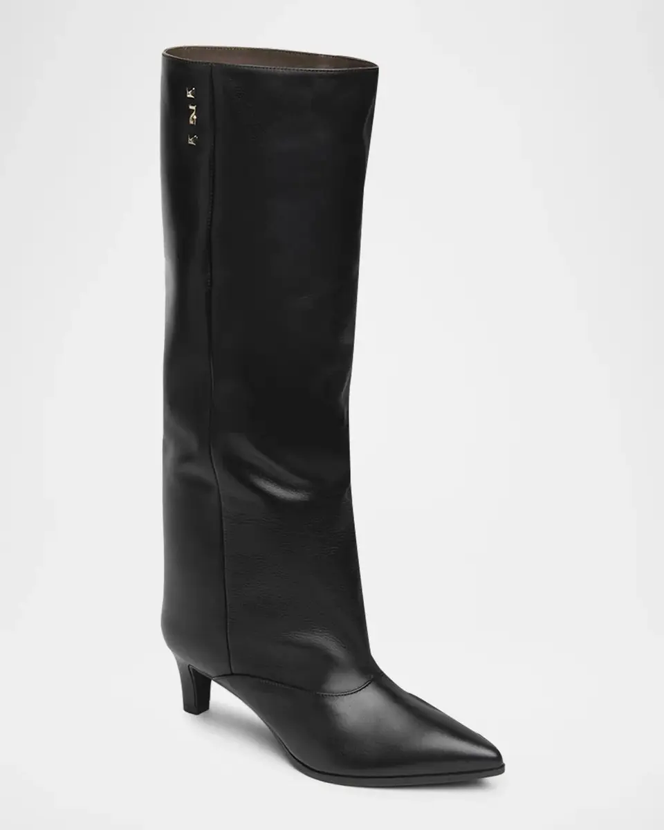 NeroGiardini 50mm Leather Knee-High Boots | Thumbnail 2 NeroGiardini 50mm Leather Knee-High Boots | Thumbnail 2