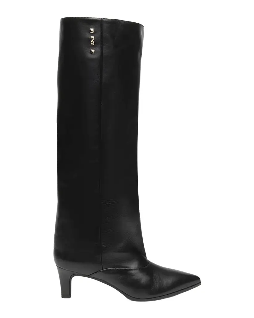 50mm Leather Knee-High Boots