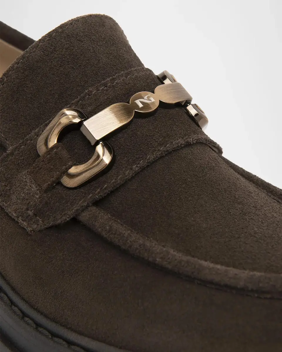 NeroGiardini 40mm Suede Horsebit Loafers | Thumbnail 3 NeroGiardini 40mm Suede Horsebit Loafers | Thumbnail 3