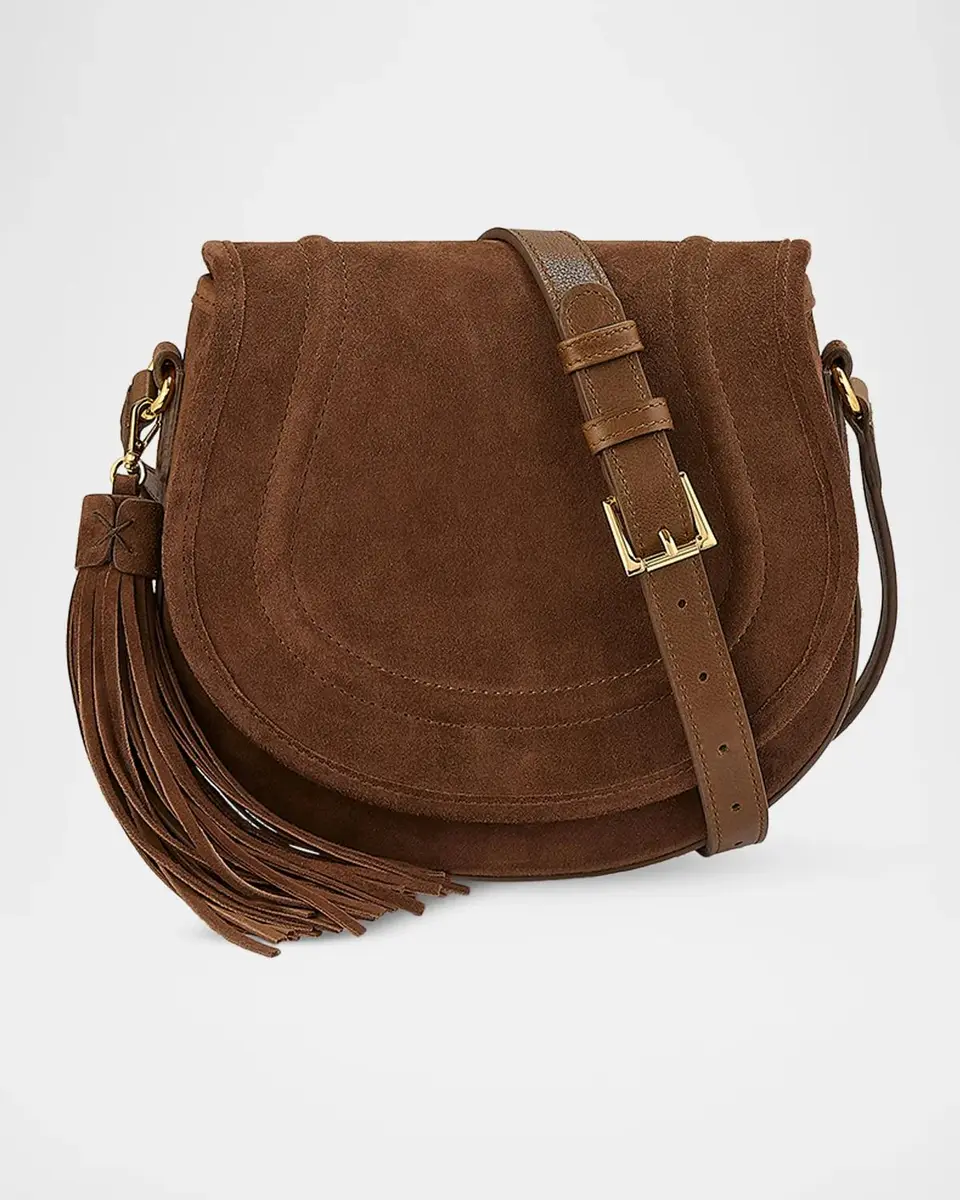 GiGi New York Jenni Suede Saddle Crossbody Bag | Thumbnail 2 GiGi New York Jenni Suede Saddle Crossbody Bag | Thumbnail 2