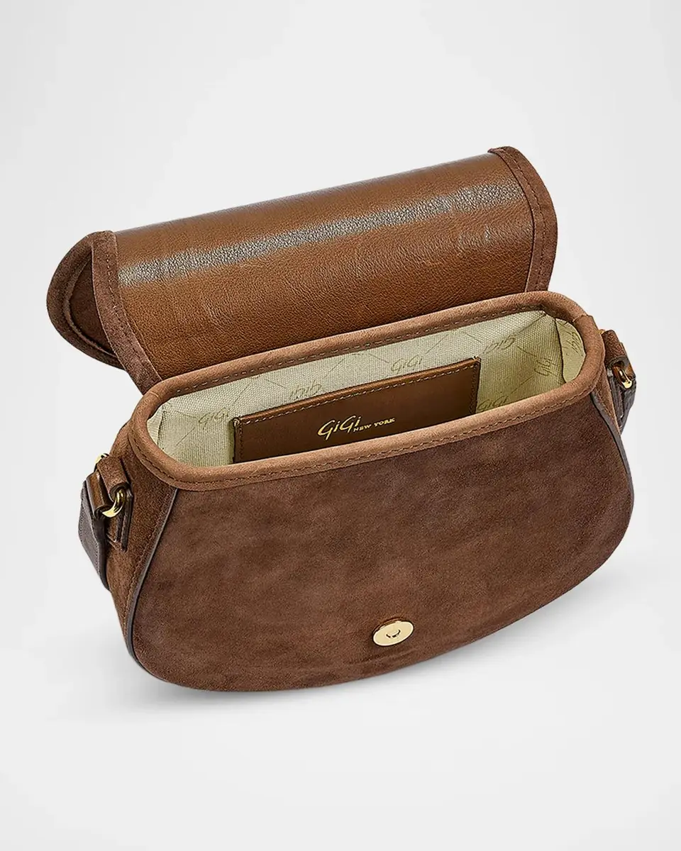 GiGi New York Jenni Suede Saddle Crossbody Bag | Thumbnail 3 GiGi New York Jenni Suede Saddle Crossbody Bag | Thumbnail 3