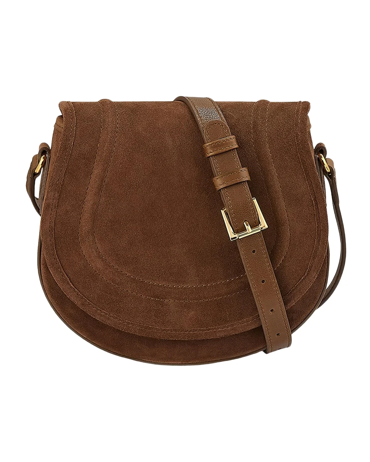 GiGi New York Jenni Suede Saddle Crossbody Bag