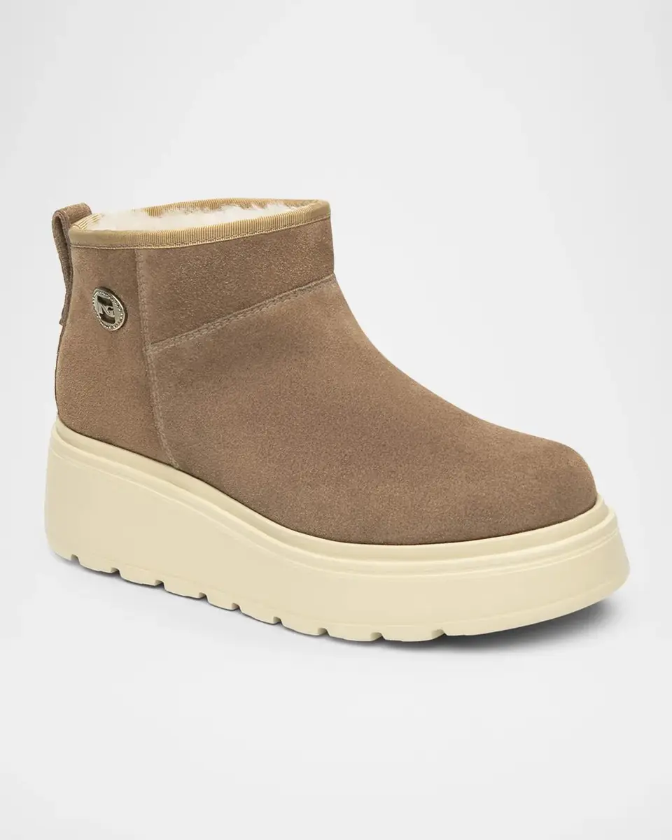 NeroGiardini 50mm Suede Platform Ankle Booties | Thumbnail 2