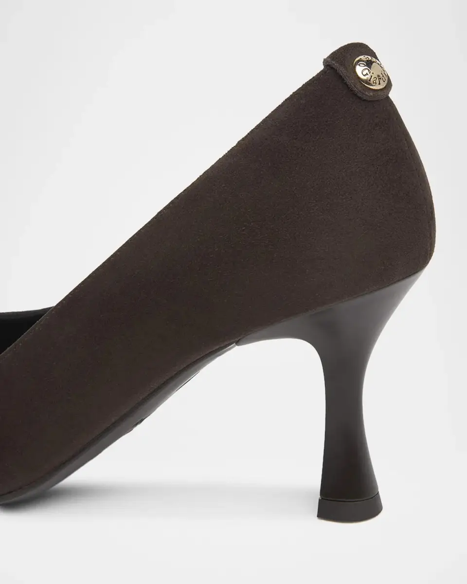 NeroGiardini 75mm Suede Mid-Heel Pumps | Thumbnail 3
