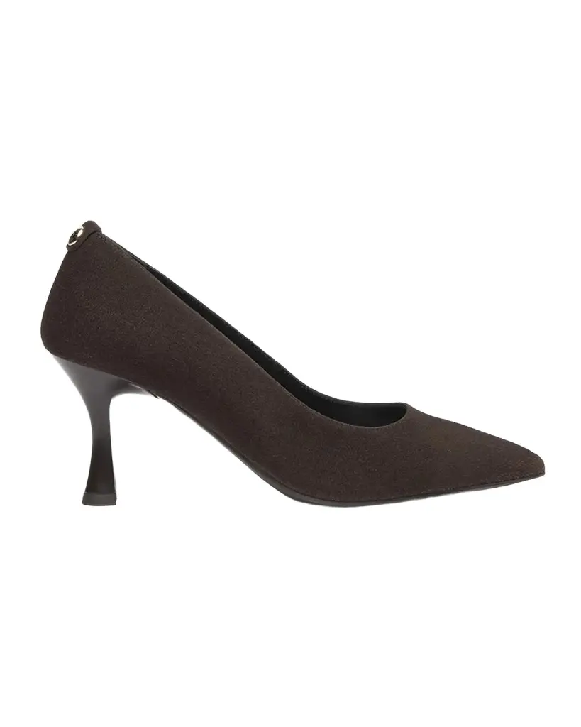 NeroGiardini 75mm Suede Mid-Heel Pumps