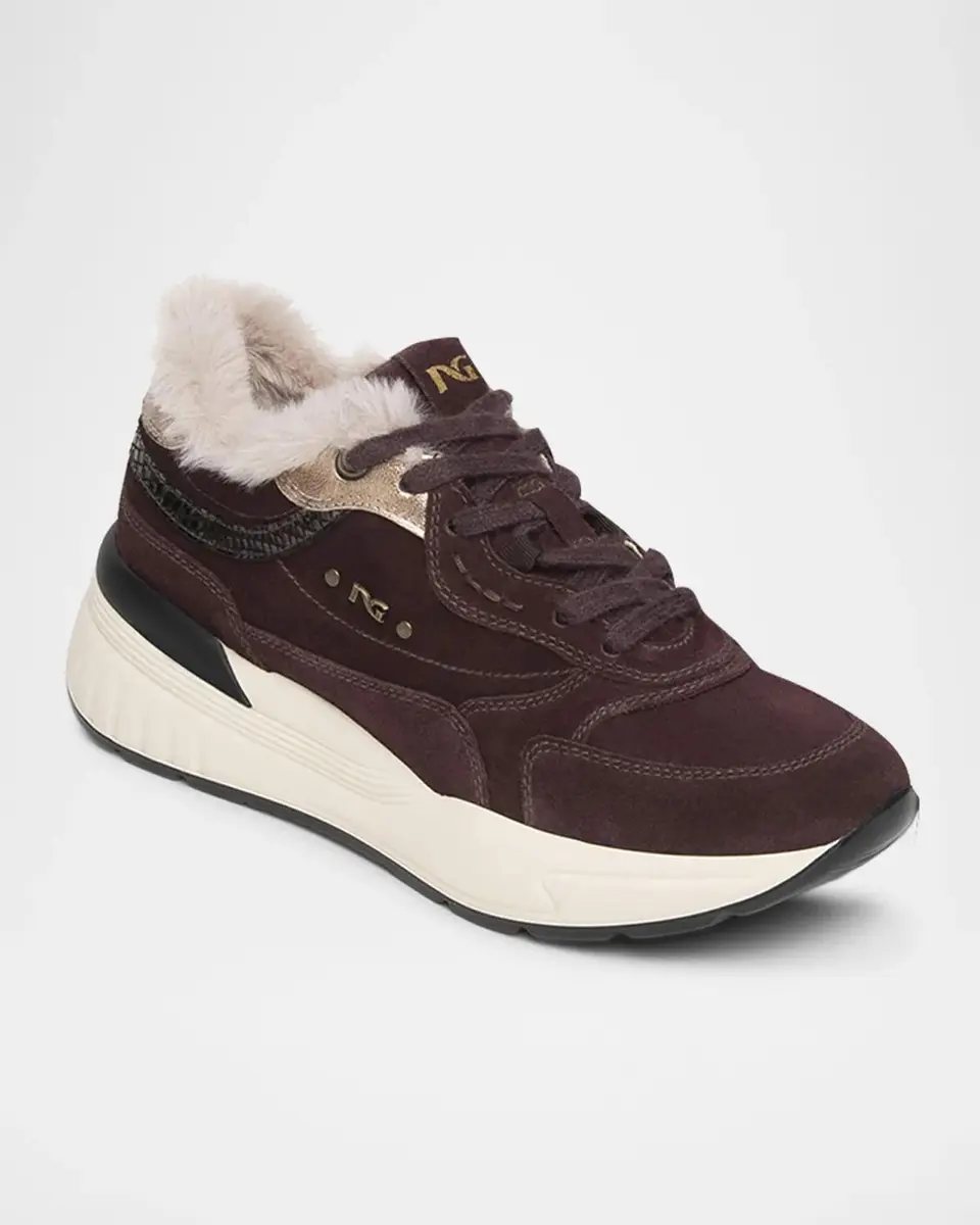 NeroGiardini Platform Suede Sneakers | Thumbnail 2
