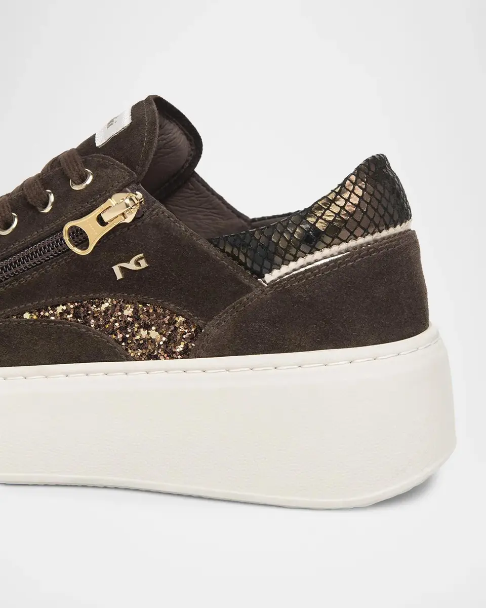 NeroGiardini 50mm Suede Platform Sneakers | Thumbnail 3 NeroGiardini 50mm Suede Platform Sneakers | Thumbnail 3